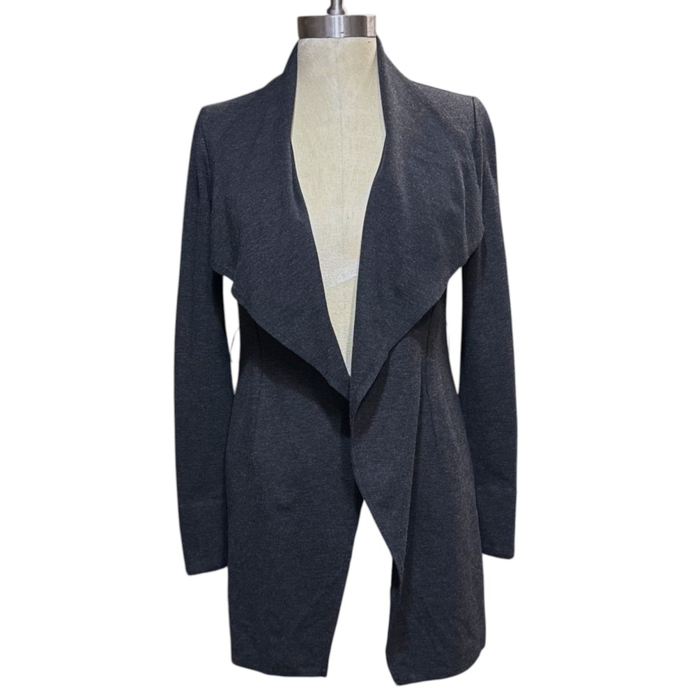 Cabi XS Draped Open Front Cardigan Blazer Take Charge Jacket Professional Work